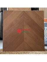 Gạch 60x60 mờ vân gỗ xương cá nâu đậm