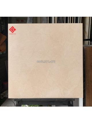 Gạch mờ nhám 60x60 vân đá màu vàng kem