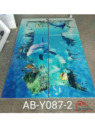 Tranh gạch 5D lát nền biển đại dương