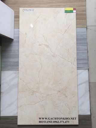 Gạch Lát Nền 60x120 Vân Kem Cao Cấp Giá Rẻ