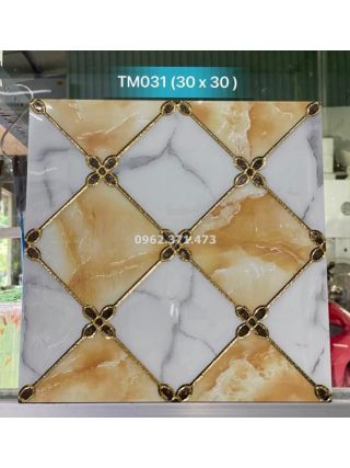 Nhũ vàng 30x30 ốp trang trí TM031