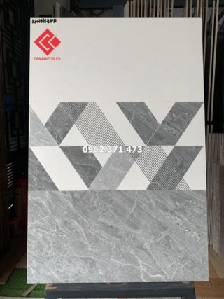 Gạch ốp tường 30x60 màu xám siêu bóng