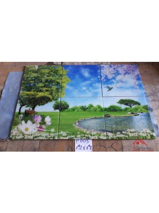 Gạch tranh dán tường nhà bếp đẹp