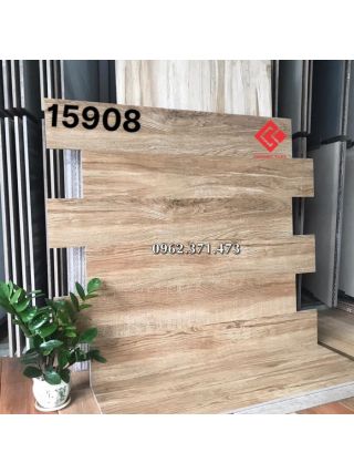 Đá 15x90 giả vân gỗ màu nâu nhạt lát nền