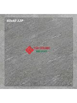 Gạch 60x60 mờ xám ghi đậm vân đá 12p