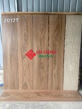 Gạch 20x100 vân gỗ Trung Quốc màu nâu nhạt 17T