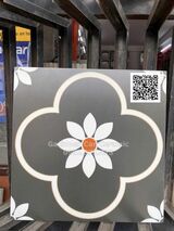 Gạch bông hoa văn đen trắng hiện đại 30x30