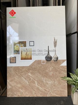 Gạch 40x80 men bóng màu vàng đậm nhạt