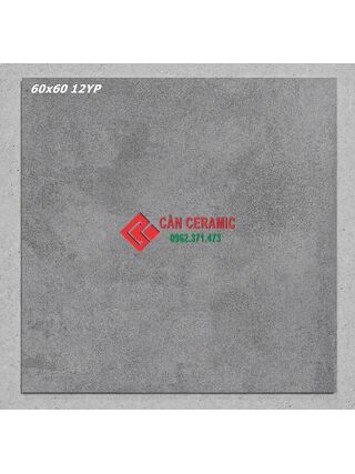 Gạch 60x60 mờ vân xi măng đậm 12yp