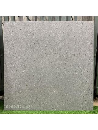 Gạch granite terrazo 60x60 xám đậm