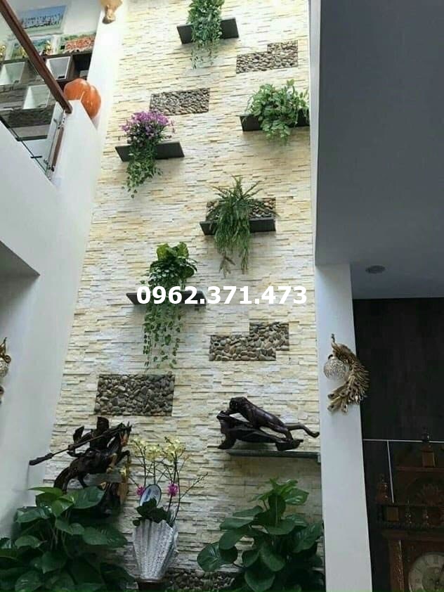 đá ghép vàng ốp tường tiểu cảnh