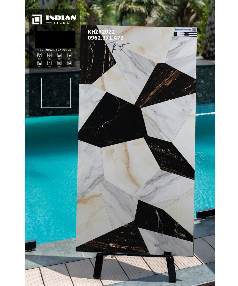 gạch 60x120 bóng kiếng trang trí