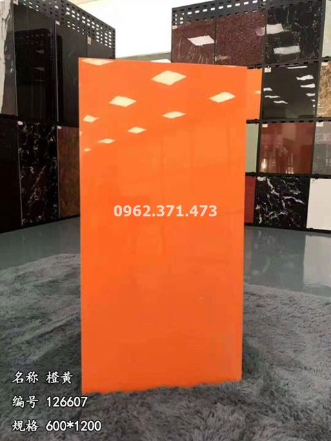 gạch 60x120 đơn sắc màu cam