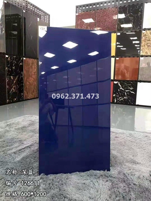 gạch 60x120 đơn sắc màu xanh đậm