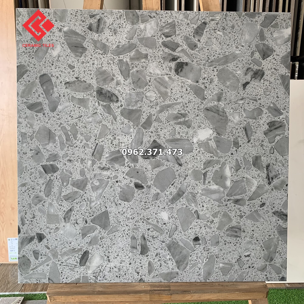 gạch lát sàn giả đá terrazo 60x60 đẹp
