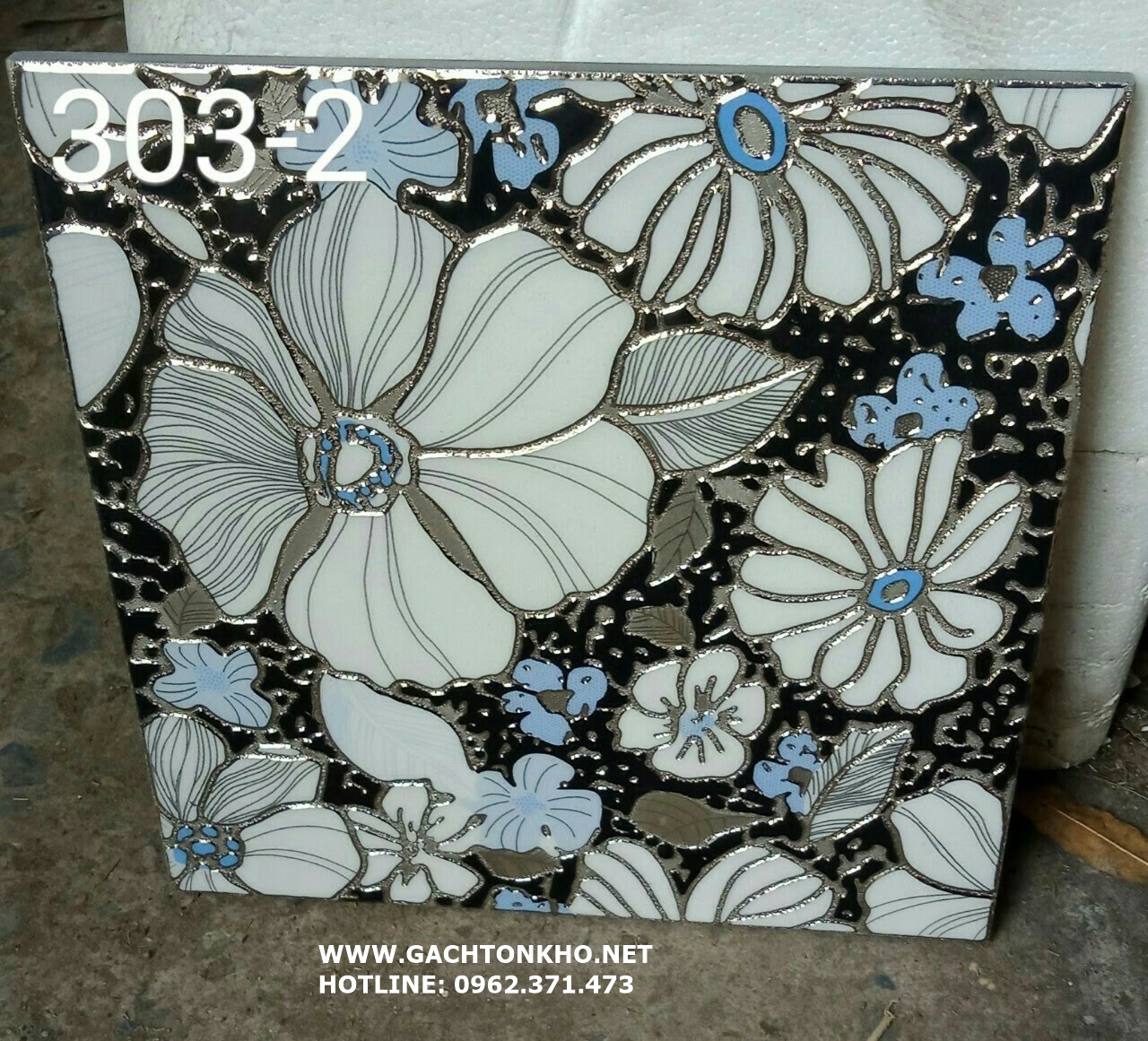 gạch nhũ bạc  303-2