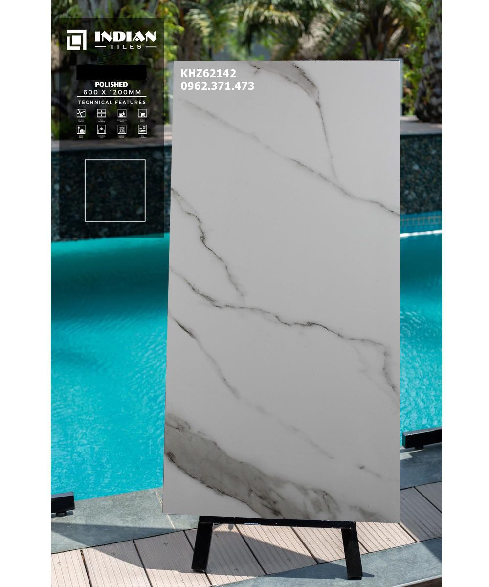 gạch trắng vân khói 60x120 nhập khẩu Ấn độ