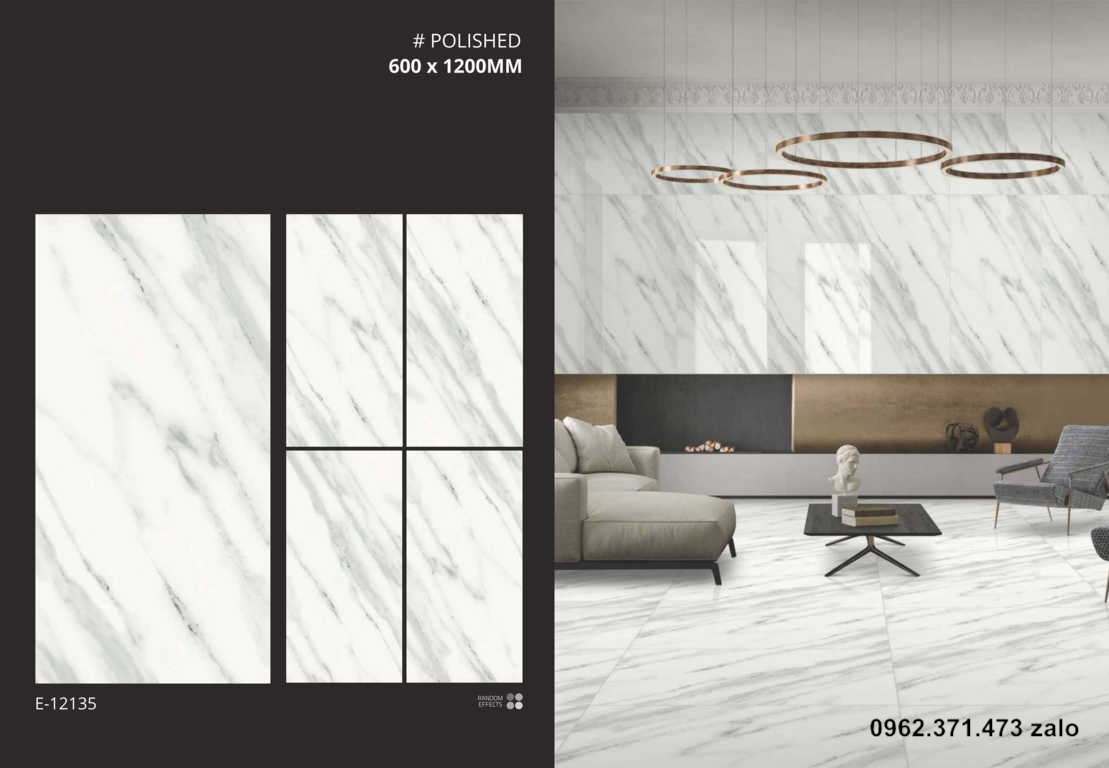 lót phòng ngủ gạch 60x120 vân mây