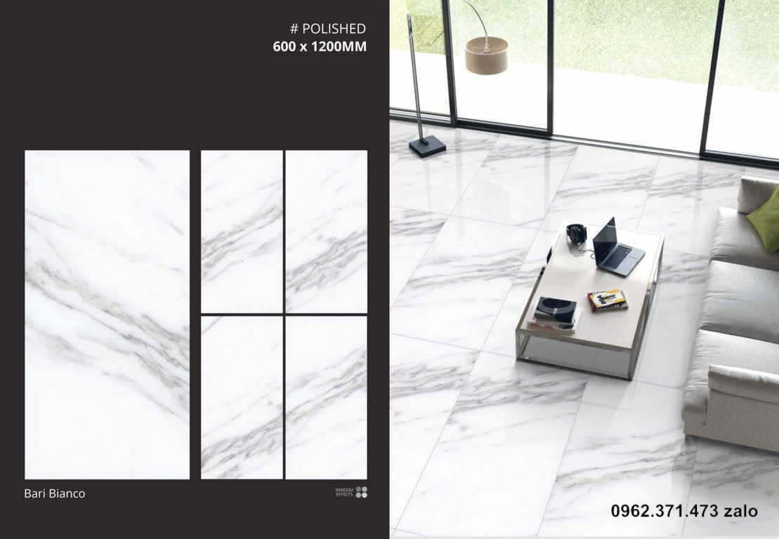 nền phòng ngủ gạch 60x120 vân mây